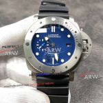 VS Factory Panerai Submersible Pam692 Titanium Case Blue Face Replica Watch